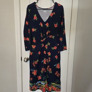 Floral Navy Dress